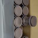 novelinks 4 Ounce Clear Plastic Jars with Rose Gold Lids - Refillable Round Clear Containers Jars Storage Containers for Kitchen & Household Storage - BPA Free (20 Pack