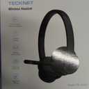 TECKNET Wireless Headset, Bluetooth Headset with Noise Cancelling Microphone - Rechargeable Bluetooth V5.2 Headphones, 50H Playtime & Mic Mute, On Ear Headphones for Trucker/Remote Work/Call Center