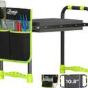 10.8 Wide Garden Kneeler and Seat, Heavy Duty Foldable Gardening Stool with Tool Belt Pouch, Portable Gardening Bench Chair for Seniors & Parents, Non-Slip & Easy Grip Design