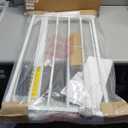 Regalo Safety 29-38.5" Baby Gate for Doorways & Bottom of Stairs, Pressure Mounted Baby Gate with Door for Babies, Toddlers & Pets, Tested & Safe for 30 Years, American Designed, American Owned, White