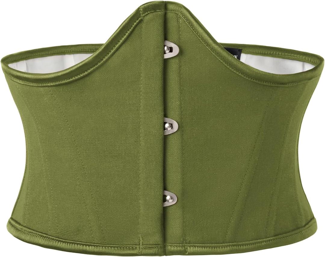 Scarlet Darkness Ren Faire Belts for Women Medieval Waist Cincher Bustier Belt for Party Green Size 10