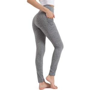 ALONG FIT High Waisted Leggings for Women with 3 Pockets, Tummy Control Yoga Pants for Workout Yoga Casual (S)