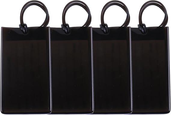 Flexible Travel Luggage Tags - Name ID Labels Set for Suitcases - 4 Pack