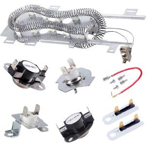 8544771 Dryer Heating Element, 279816 Thermostat Cut Off, 279973 3392519 Dryer Thermal Fuse compatible with Maytag, Kenmore, Kitchen, Whirlpool, and more.