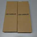 2 x Christmas Flameless Taper Candles, Christmas Deer LED Taper Candles with Timer, 2 Pcs Christmas Deer LED Flameless Candlesticks with 3D Flame for Home Decor(0.79 x 11.4)