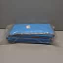 WFK handbag 4-piece set, foldable thick fabric storage bag, used for organizing bedrooms, wardrobes, and wardrobes; Can store clothes, blankets, plush toys, blue