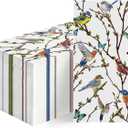 Horaldaily 100 Spring Summer Disposable Paper Decorative Guest Napkins, Watercolor Birds Branch Hand Towel for Party Lunch Dinner Kitchen Bathroom