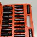 20 PCS 1/2-Inch Drive Deep Impact Socket Set, CR-V, 6 Point, 8mm to 32mm, Metric, Deep