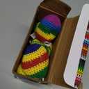 ArtCreativity Knitted Kickballs Hacky Sack, Set of 12, Hacky Sacks for Adults and Kids in Assorted Colors and Patterns, Hanky Sacks Footbag Indoor and Outdoor Toys, Goodie Bag Stuffers
