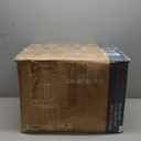 Sweetcrispy Bar Stools Set of 4, Armless PU Leather Adjustable Swivel Barstools, Hydraulic Kitchen Counter Height Thickened Seat Cushion Square Island Countertop Chairs with Back - Modern White