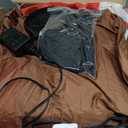 10FT Long Christmas Inflatables Decorations, Outdoor Santa & Polar Bear Campfire Giant Blow Up with Built-in LED Lights for Yard Garden Lawn Holiday Decor