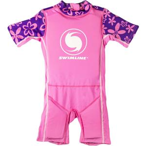 SWIMLINE Buoyant Zip-Up Swim Trainer Vest – Floating Life Jacket Suit for Toddlers and Young Children Ages 1–3, Small 20–30 lbs, Girls, Pink