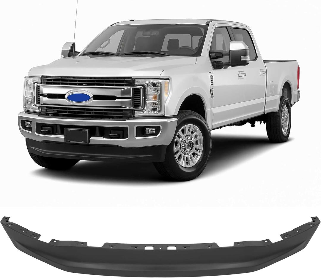 ALMULOO Front Bumper Valance Compatible with 2017-2019 Ford F-250 F-350 F-450 F-550 Super Duty Pickup 6.5 4-Wheel Drive Models Replacement for HC3Z17626AB/ HC3Z17626AE Bumper Lip Air Dam Deflector