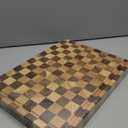 THETCHRY Cutting Boards for Kitchen, Checkered Cutting Board Upgraded, Acacia Wood Chopping Board with Juice Grooves & Handles, Large Butcher Block Serving Tray with Gift Box, 16.5" x 11.6" x 0.8"