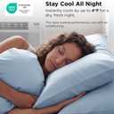 Bedsure Cooling Pillow Cases for Hot Sleepers, Zipper Pillow Cases Standard Size Set of 2, Cool Pillowcases for Night Sweats, Silky Soft & Breathable Cold Pillow Covers, Gift, Blue, 20x26 Inches