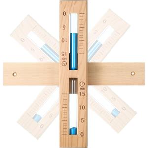 yeesport 15 Minutes Sauna Sand Timer, Sauna Hourglass Sand Timer, 15-Min Red Cedar Sand Clock with Blue Sand, Heat Resistant Wood Hour Glass Timer, Sauna Accessories for Sauna & SPA Room