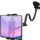 Soporte para parabrisas de automvil, cuello de cisne de brazo largo de 13 pulgadas, soporte de ventosa flexible de 360 para camin SUV, para iPad Pro 12.9/11/10.5/9.7/Air/Mini 6 5 4, Samsung Galaxy,