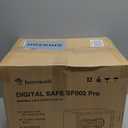 Bonsaii Safe Box with Fireproof Bag, Home Safe with Removable Shelf for Money Documents Jewelry Valuables, 0.6 Cubic Feet, 9.84"D x 13.78"W x 9.84"H, Black