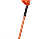 67 Inch Heavy Duty Snow Shovel with Ergonomic Labor-Saving Tool Handle Large Capacity Shovel for Snow Removal Snow Shovel for Driveway Rooftop Outdoor, Orange