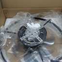 zouzai Low Profile Ceiling Fan with Lights and Remote, 18.9 inch Modern Ceiling Fans Flush Mount, Dimmable LED Fan Light, Ceiling Fans with Lights for Bedroom (White, Frosted Ring)