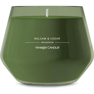 Yankee Candle Studio Scented Candle with up to 50 Hour Burn Time, Premium Plant Wax Blend for Consistent Burn, 10 oz Jar Candle with Room Filling Fragrance, Balsam & Cedar Yankee Candle Studio Scented Candle with up to 50 Hour Burn Time, Premium Plant Wax Blend for Consistent Burn, 10 oz Jar Candle with Room Filling Fragrance, Balsam & Cedar