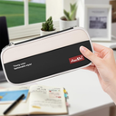 Aen Art Pencil Pouch, Big Capacity Waterproof Pencil Case, Sturdy Stationery Pen Bag for Students Teens Adults (Black)