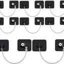 HalfofLife Refrigerator Lock, Child Safety Cabinet Locks, Mini Fridge Locks for Adults, Heavy Duty Lock for Refrigerator Cabinets, Drawers, Safety with Key, Black (2 PCS)