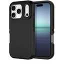 I-HONVA for iPhone 17 Pro Max Case Shockproof Dust/Drop Proof 3-Layer Full Body Protection [Without Screen Protector] Rugged Heavy Duty Cover Case for Apple iPhone 17 Pro Max 6.9" 2025,Black