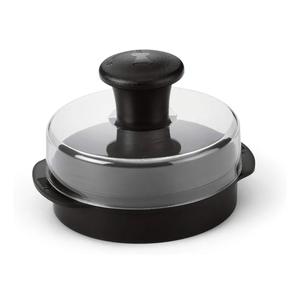Weber Original Burger Press, Black – Creates Perfect Flat 1/4 lb & 1/2 lb Patties with Built‑in Dimple, Detachable Handle & Nylon Grip
