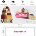 MissShorthair Oversized Chunky Blanket Scarf for Women Winter Warm Colorful Big Scarfs Plaid Thick Scarves Soft Fluffy Shawl (Red-multicoloured)