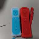Wii Remote Controller, 2 Packs Upgrade Wireless Controller Compatible with Wii Wii U(Red and Blue)
