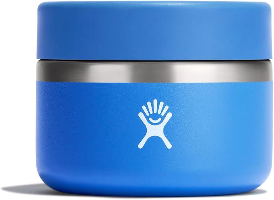 Hydro Flask Food Jar Insulated Stainless Steel, Snack Travel Container for Hot Food, Lunch, & Soup 12 Oz Cascade Blue