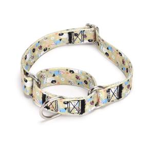 Serijoars Adjustable Martingale Dog Collar Heavy Duty Nylon Dog Collar for Medium Large Dogs Walking Training Boy and Girl Dogs (NO13, L)