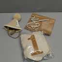 1st Birthday Highchair Banner Decorations For First Boys Khaki Cone Hat With One Cake Topper Photo Backdrop