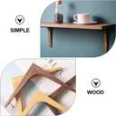 Uonlytech Fixed Compartment Bracket 6.89 Inch Durable Wall Shelf Brackets Corner Brace Supports Triangular Rack for Home Office Shelves Fixing