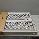 MYPET North States Paws Portable Pet Gate: 26-40" Wide. Pressure Mount. No tools needed. Made in USA. Dog Gate 23" Tall, Expandable, Durable Dog Gates for Doorways, Light Gray