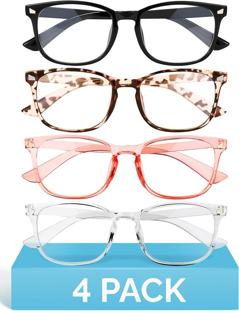 MIGSIR Blue Light Blocking Glasses for Computer Gaming, Fashion Fake Helps Reduce Screen Fatigue Eyeglasses for Women Men