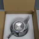 TETWIN Glass Teapot Including 6 Blooming Flower Tea Balls, Stovetop Safe Tea Pot with Removable Infuser for Loose Leaf Tea, 1000ml / 33.8oz