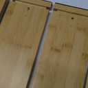 BAMEOS 4" High Bamboo Drawer Dividers - Adjustable Small Drawer Organizer - Kitchen, Dresser, Bathroom, Bedroom & Office - 4-pack (Natural)