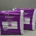 Poise Incontinence Pads & Postpartum Incontinence Pads, 6 Drop Ultimate Absorbency, Long Length, 45 Count, Packaging May Vary