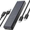 ORICO M.2 NVMe SSD Enclosure, USB 3.1 Gen 2 (10 Gbps) PCIe External Adapter NVMe Case for 2230/2242/2260/2280 M.2 SSD up to 8TB, UASP Supported - M2PV