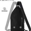 True Religion Crossbody Bag Men  Casual Shoulder Sling Bag for Men, Small Travel Mens Crossbody (One Size, Black)