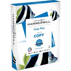 Hammermill Printer Paper, 20 lb Copy Plus, 8.5 x 11-1 Ream (500 Sheets) - 92 Bright, 105007R