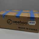 Veehoo Outdoor Cat House Weatherproof, Elevated Insulated Feral Cat Shelter | Outdoor stray cats shelter, waterproof eaves, escape door, portable, easy to assemble, 16.9"x13.0"