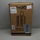 Coolife Luggage Suitcase PC+ABS with TSA Lock Spinner Carry on Hardshell Lightweight (orange, S(20in_carry on))