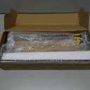 Shario White Floating Shelves - Set of 2, Wall Mounted Hanging Shelves with Black Towel Rack, Decorative Storage Shelves for Bathroom, Kitchen, Living Room & Bedroom (Modern White, 15.7 Inches)