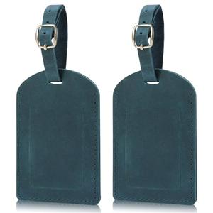 Ringsun Leather Luggage Tag for Suitcases ID Tags Bag Tags for Luggage (2 Pack)