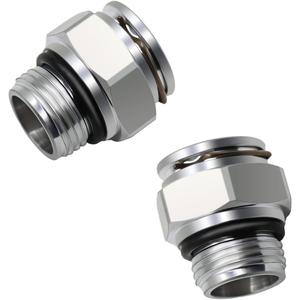 2PCS Transmission Cooler Line Fittings, Quick Connect Oil Cooler Tube Connector Compatible with Dodge Ram 1500 2500 4500 Jeep Grand Cherokee Wrangler Chrysler 300 Replace# 52854784AA