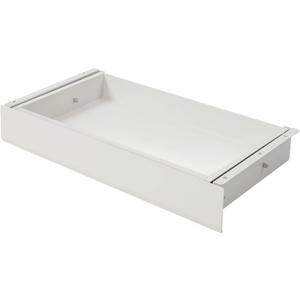 FLEXISPOT Under Desk Drawer 17.7in Wide Pull-Out Drawer for Under Desk Storage Slide-out Under Desk Organizer for Office Home(L, White) (SS007L)