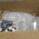 Liengoron Wine Bottle 12PCS 375 ML Glass Bottles with Lids 12 oz Clear Glass Bottles with Cork Empty Wine Bottle with Stopper for Beverages Drinks Beer Water Soda